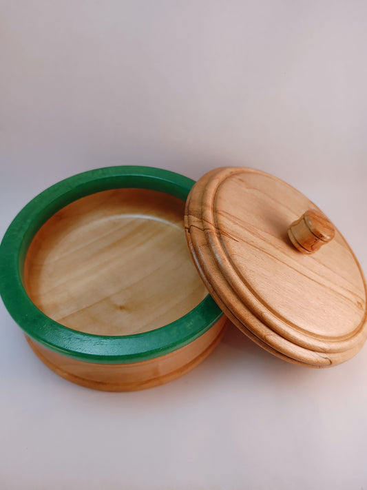 Emerald Rimmed Keeper Box